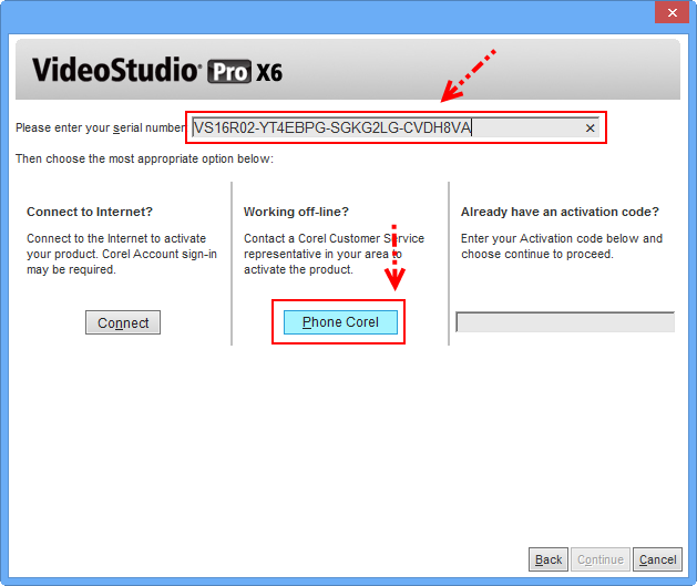 Activation Code Corel Video Studio X6